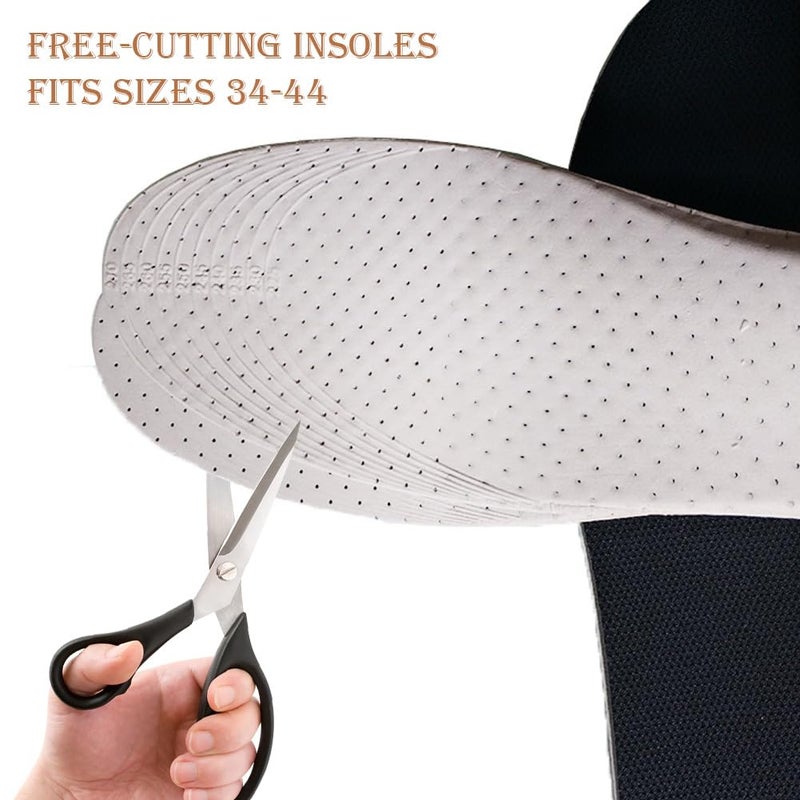 UPSTORE 1Pair Soft Breathable Memory Foam Full Length Height Increase Insole Invisible Increasing Heel Lifting Inserts Short Boots Lifts Pads Elevator Insoles for Unisex Men Women(4.3cm Height) - Image 4